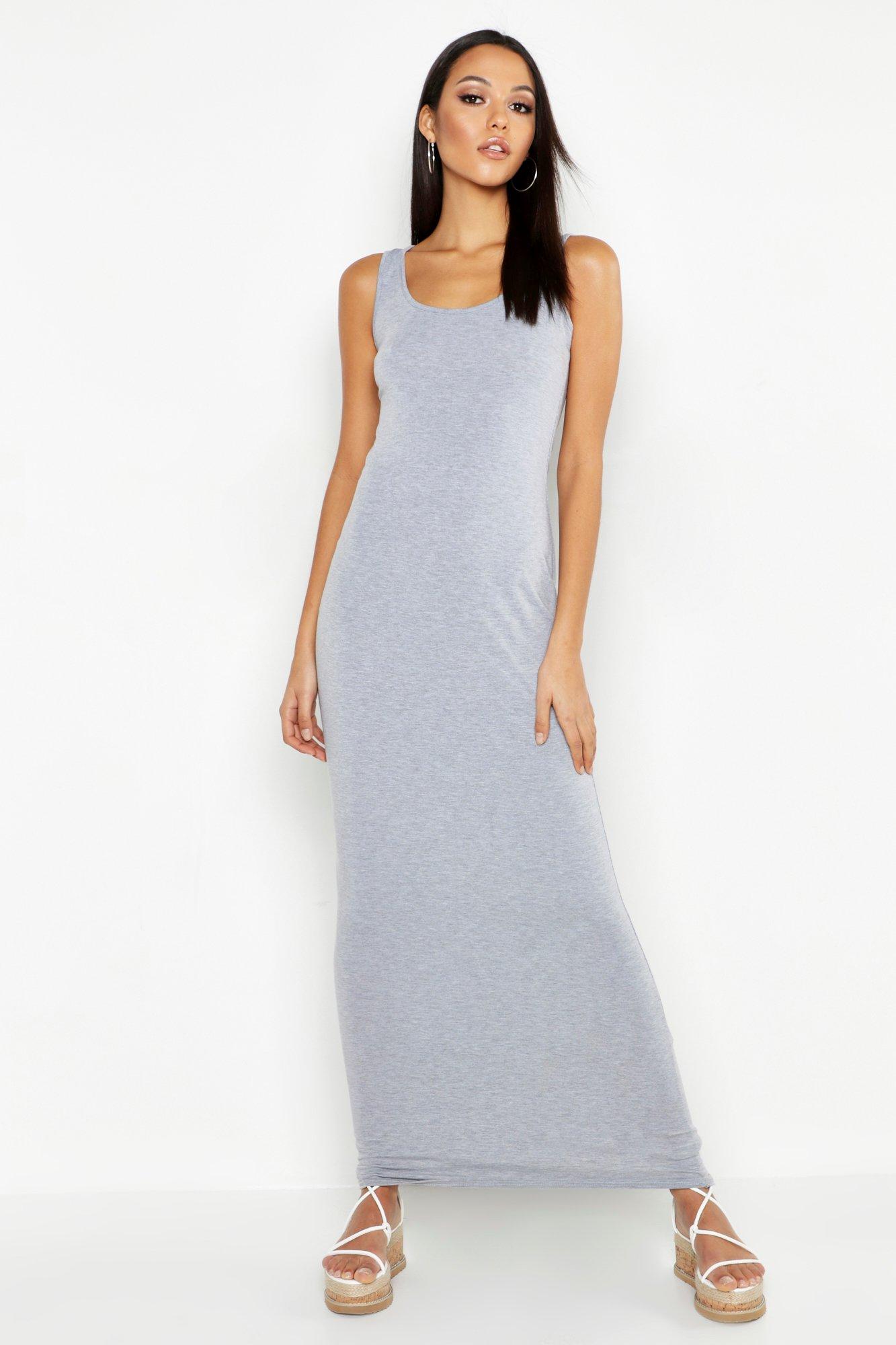 Boohoo grey shop maxi dress